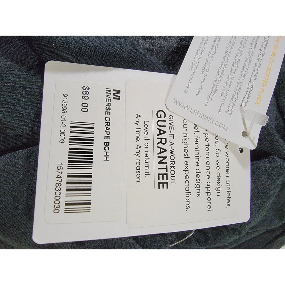 NWT Athleta Inverse Drape Women's Black Dress - Medium - Picture 3 of 7